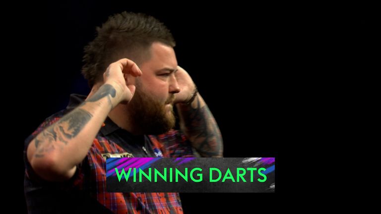 Michael Smith winning darts