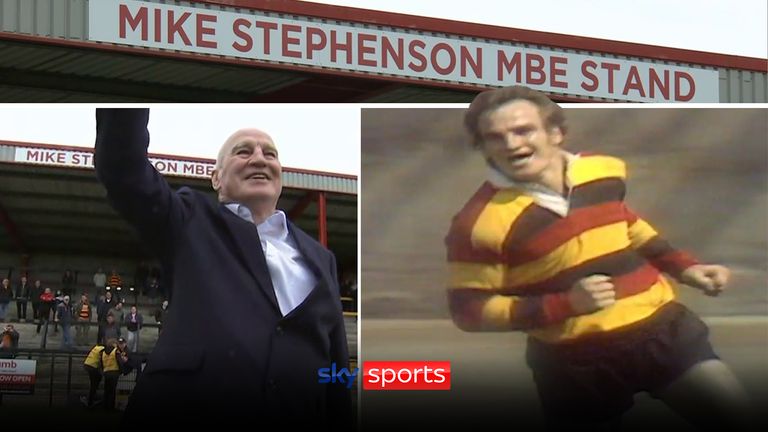 Dewsbury Rams unveil South Stand as the new 'Mike Stephenson MBE Stand' thumb