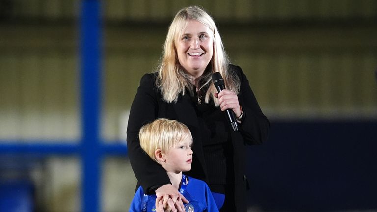 Emma Hayes delivered an emotional farewell speech at Kingsmeadow