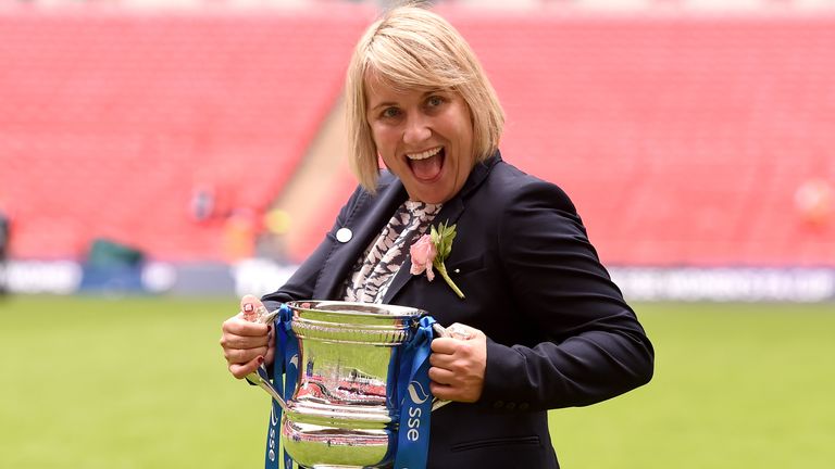 Emma Hayes' first trophy at Chelsea was won back in 2015, the Women's FA Cup