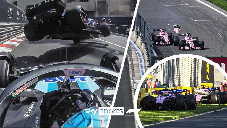 A look back on all the times Alpine driver Esteban Ocon was involved in a collision with his team-mate.
