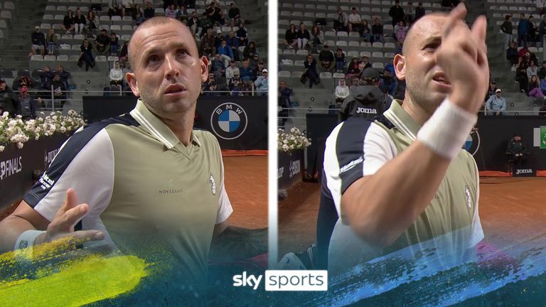 &#39;Don&#39;t scream at me!&#39; | Dan Evans and umpire involved in heated exchange!