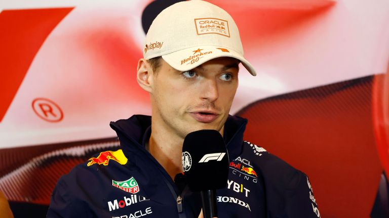 CIRCUIT DE MONACO, MONACO - MAY 23: Max Verstappen, Red Bull Racing, in a Press Conference during the Monaco GP at Circuit de Monaco on Thursday May 23, 2024 in Monte Carlo, Monaco. (Photo by Glenn Dunbar / LAT Images)
