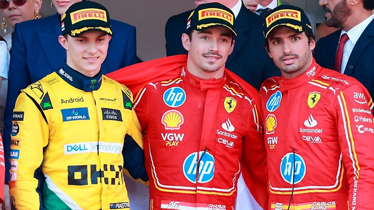 The 2024 Monaco GP podium
