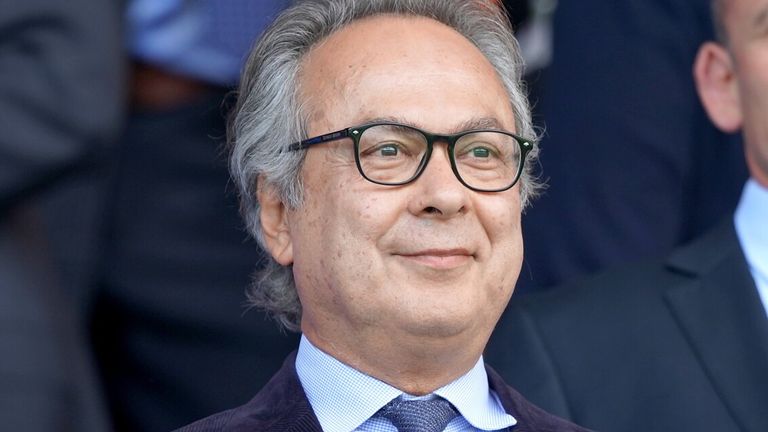 Everton owner Farhad Moshiri in the stands before the Premier League match at Goodison Park, Liverpool. PRESS ASSOCIATION Photo. Picture date: Saturday August 17, 2019. See PA story SOCCER Everton. Photo credit should read: Ian Hodgson/PA Wire. RESTRICTIONS: EDITORIAL USE ONLY No use with unauthorised audio, video, data, fixture lists, club/league logos or "live" services. Online in-match use limited to 120 images, no video emulation. No use in betting, games or single club/league/player publications.