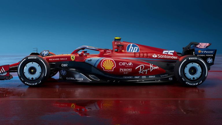 Ferrari's car at the Miami Grand Prix will feature some blue colours (Credit: Scuderia Ferrari)