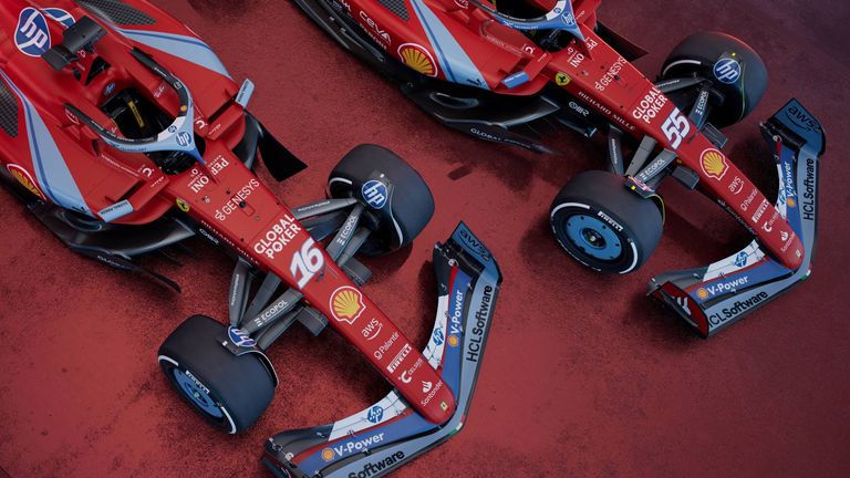 Ferrari's car at the Miami Grand Prix will feature some blue colours (Credit: Scuderia Ferrari)