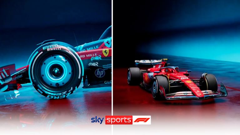 An unfamiliar sight… Ferrari unveil epic new ‘blue’ car for Miami GP!