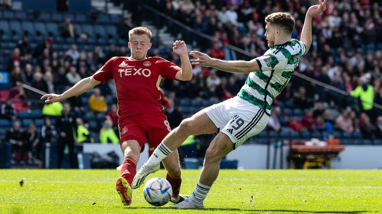 Aberdeen's Connor Barron (left) and Celtic's James Forrest are both in the frame for a spot in the Scotland squad