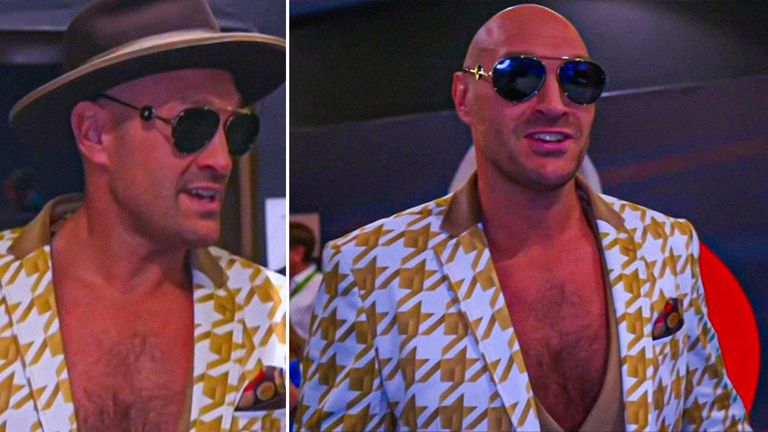 Fury arrives to face Usyk