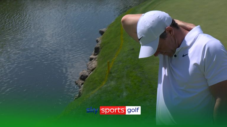 McIlroy finds the water 