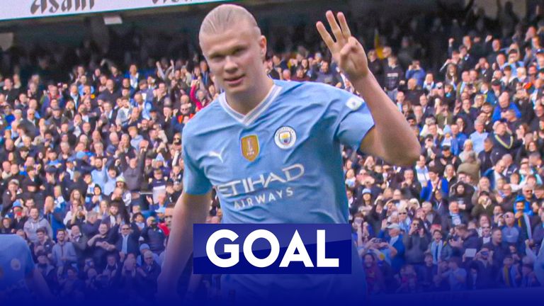 Man City 3-0 Wolves: Erling Haaland scores his third