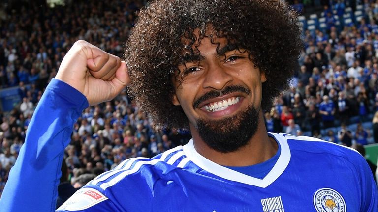 Hamza Choudhury celebrates winning the Championship in front of his home fans