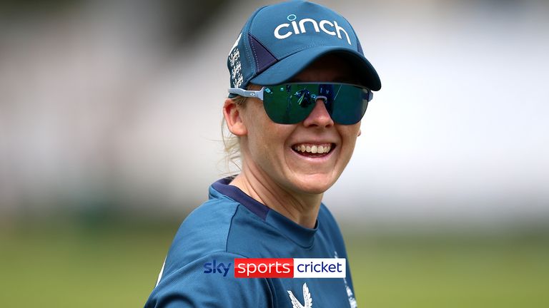 England&#39;s Heather Knight during a nets session at Trent Bridge, Nottingham. Picture date: Wednesday…