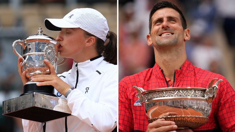 Iga Swiatek and Novak Djokovic: French Open