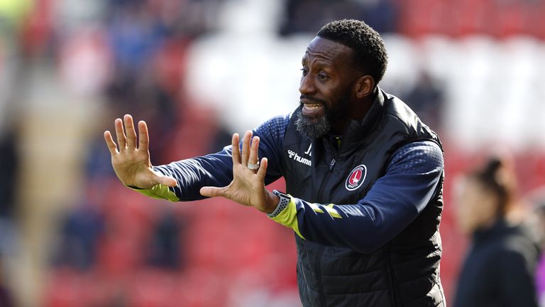 Jason Euell during his time coaching at Charlton Athletic