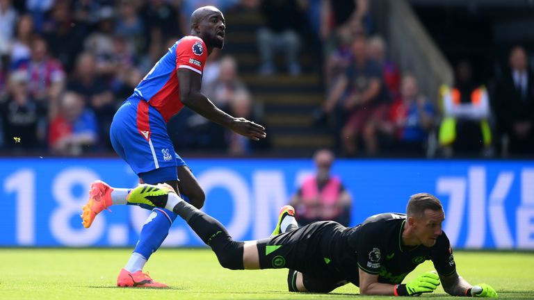 Jean-Philippe Mateta puts Crystal Palace in front