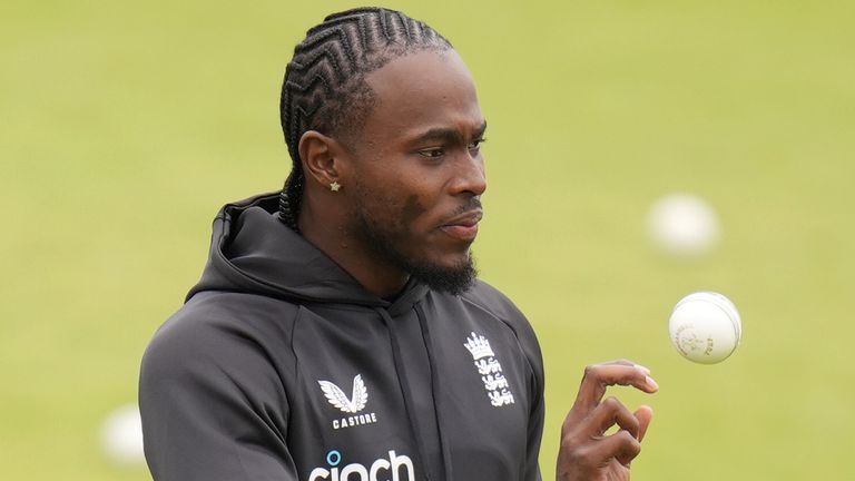 England Press Conference and Nets Session - Monday May 20th
England's Jofra Archer during a nets session at Headingley, Leeds ahead of the first T20 International against Pakistan on Wednesday. Picture date: Monday May 20, 2024.