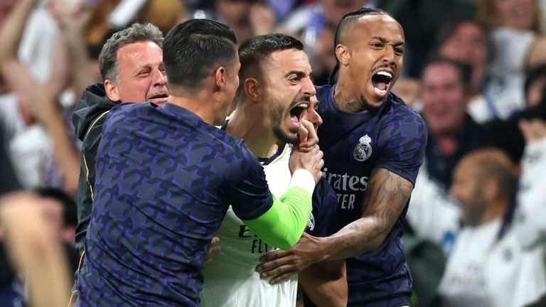 Joselu scored twice late in the space of three minutes to send Real Madrid to the Champions League final