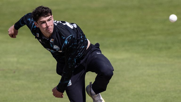 Josh Baker in action for Worcestershire against Northamptonshire in the Metro Bank One-Day Cup last August (Photo by Andy Kearns/Getty Images)