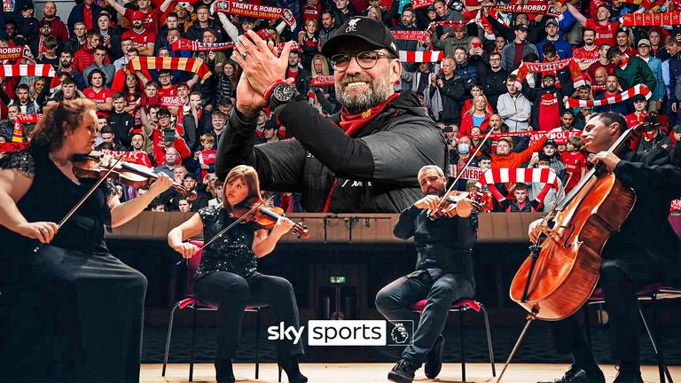 The Liverpool String Quartet performed a moving tribute for Liverpool manager Jurgen Klopp ahead of his last game with the club. 