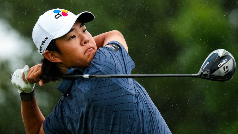 Kim, 16, nearly makes hole-in-one as he goes under par again on PGA Tour