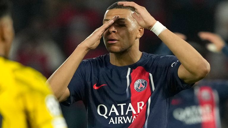 Kylian Mbappe left PSG disappointed by their Champions League exit last season