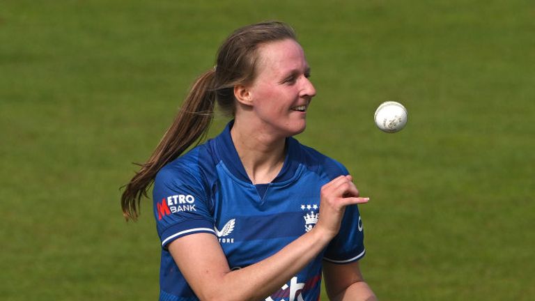 Lauren Filer was awarded Player of the Match during England's series against Sri Lanka last year