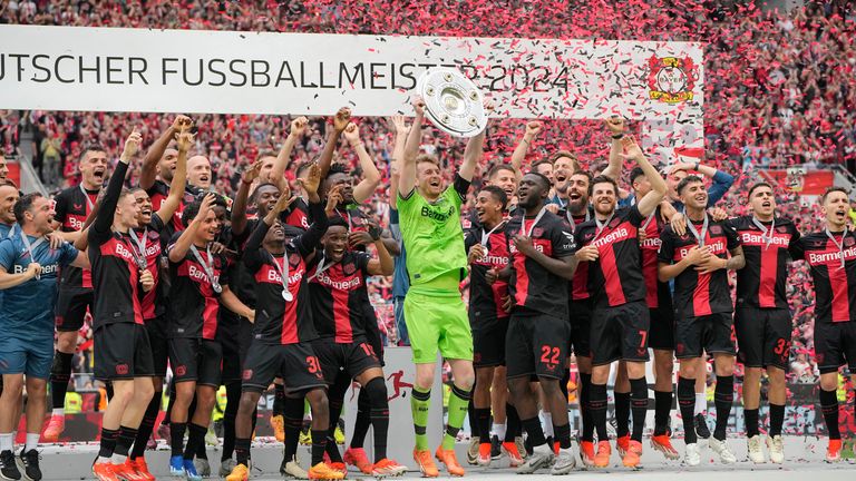 Leverkusen won their final game to seal an unbeaten Bundesliga season