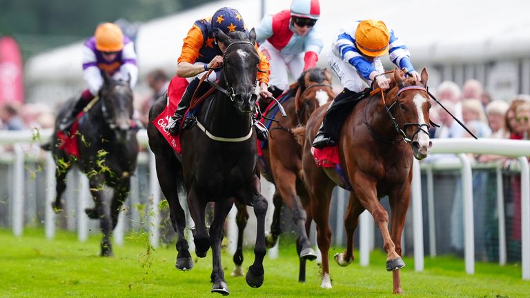 Seraphim Angel claimed the Lily Agnes Stakes on the first day of the Boodles May Festival 