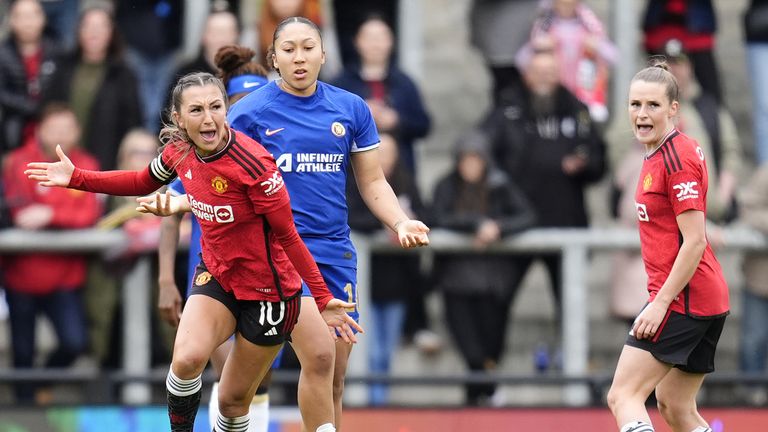 Manchester United beat Chelsea on route to FA Cup glory - but have never beaten the Blues in the WSL