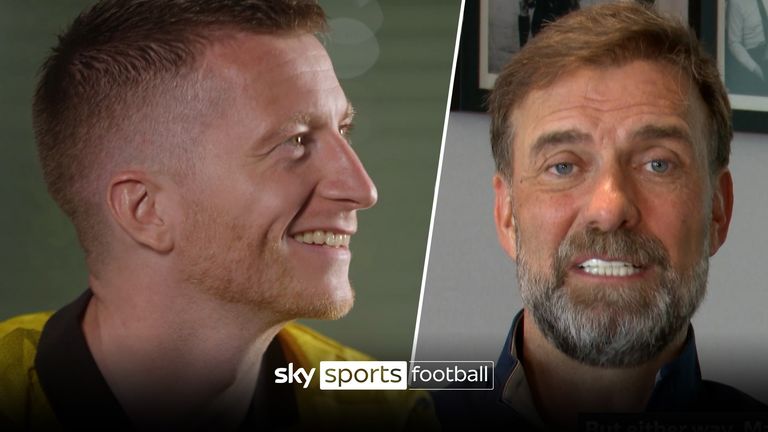 Borussia Dortmund legend Marco Reus was surprised by his former manager Jurgen Klopp ahead of his last match for the club.
