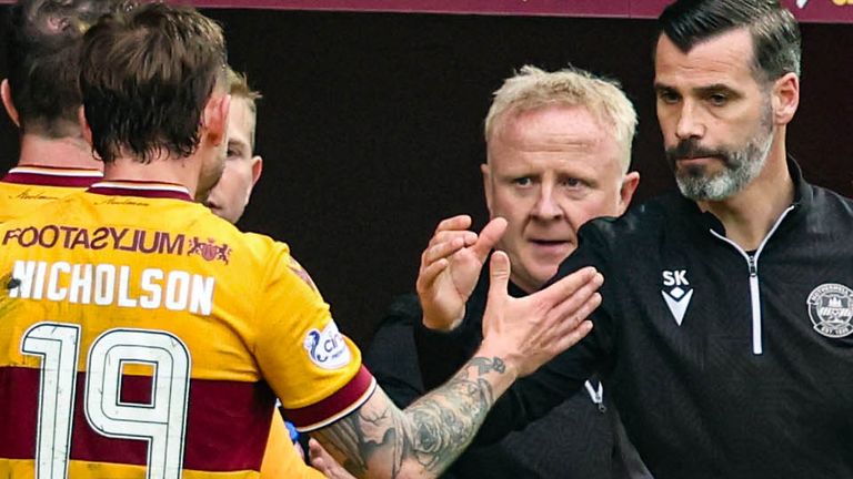 MOTHERWELL, SCOTLAND - MAY 04: during a cinch Premiership match between Motherwell and Livingston at Fir Park, on May 04, 2024, in Motherwell, Scotland. (Photo by Ross MacDonald / SNS Group)