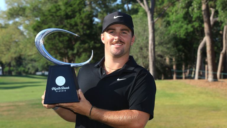 Chris Gotterup clinch his first PGA Tour title with a six-shot victory at the Myrtle Beach Classic