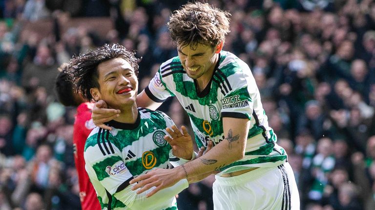 Celtic's Reo Hatate (left) and Matt O'Riley could attract interest this summer