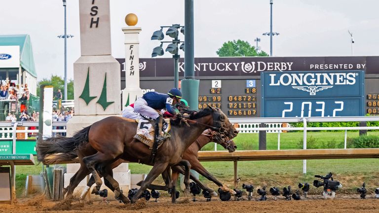 So close! A lengthy photo finish at the Kentucky Derby (AP)