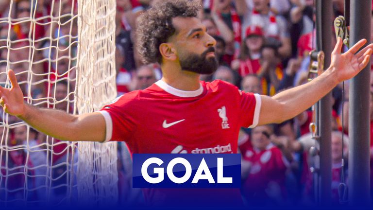 Mo Salah scores against Spurs for Liverpool