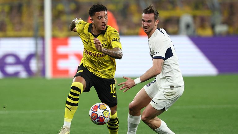 Jadon Sancho put in an impressive performance as Borussia Dortmund beat PSG in the first leg of their Champions League semi-final