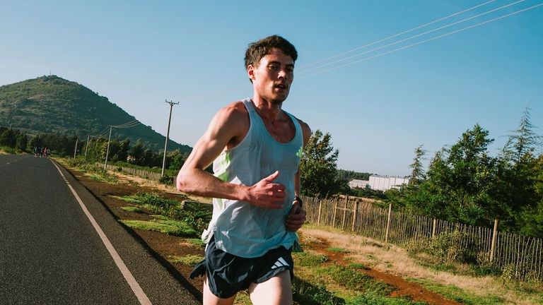 Phil Sesemann trains at altitude in Kenya in preparation for the Seville Marathon