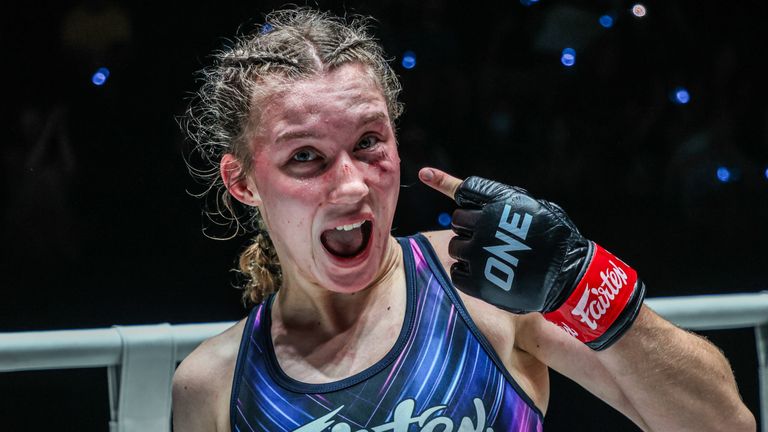 It was yet another victory for teenage superstar Smilla Sundell (Image: ONE Championship)