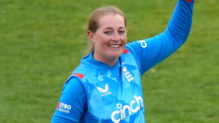 England's left-arm spinner Sophie Ecclestone is on the brink of becoming the fastest woman to 100 ODI wickets