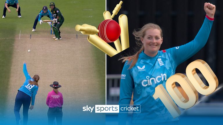 Sophie Ecclestone makes history as she breaks Cathryn Fitzpatrick&#39;s record to become the fastest woman to reach 100 ODI wickets thumb v2