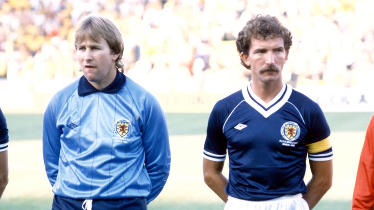 Graeme Souness (right) captained Scotland in two major finals