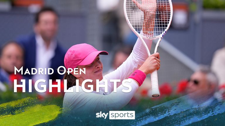 Swiatek storms into second consecutive Madrid Open final thumbnail