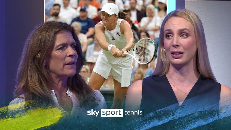 Annabel Croft and Naomi Broady believe Iga Swiatek could improve on a grass surface as her gameplay isn't as impactful as it is on clay as her the speed of her play is her main strength.  