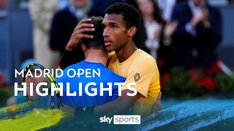 Highlights of Jiri Lehecka against Felix Auger-Aliassime in the Madrid Open semi-finals.