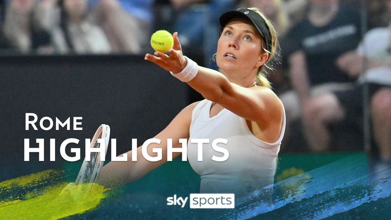 Highlights of the quarter-finals clash between Victoria Azarenka and Danielle Collins in Rome. 