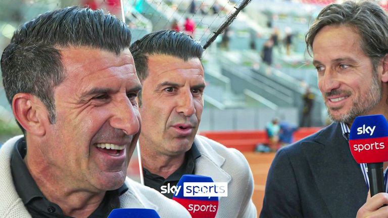 Sky Sports Tennis caught up with football icon Luis Figo at the Madrid Open, which honored the career of Rafael Nadal & # 39;