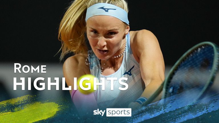 Highlights of Rebecca Sramkova against Katie Boulter from Rome.
