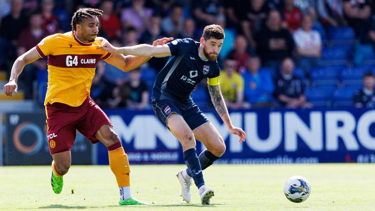 Theo Bair set up two goals in Motherwell's win at Ross County